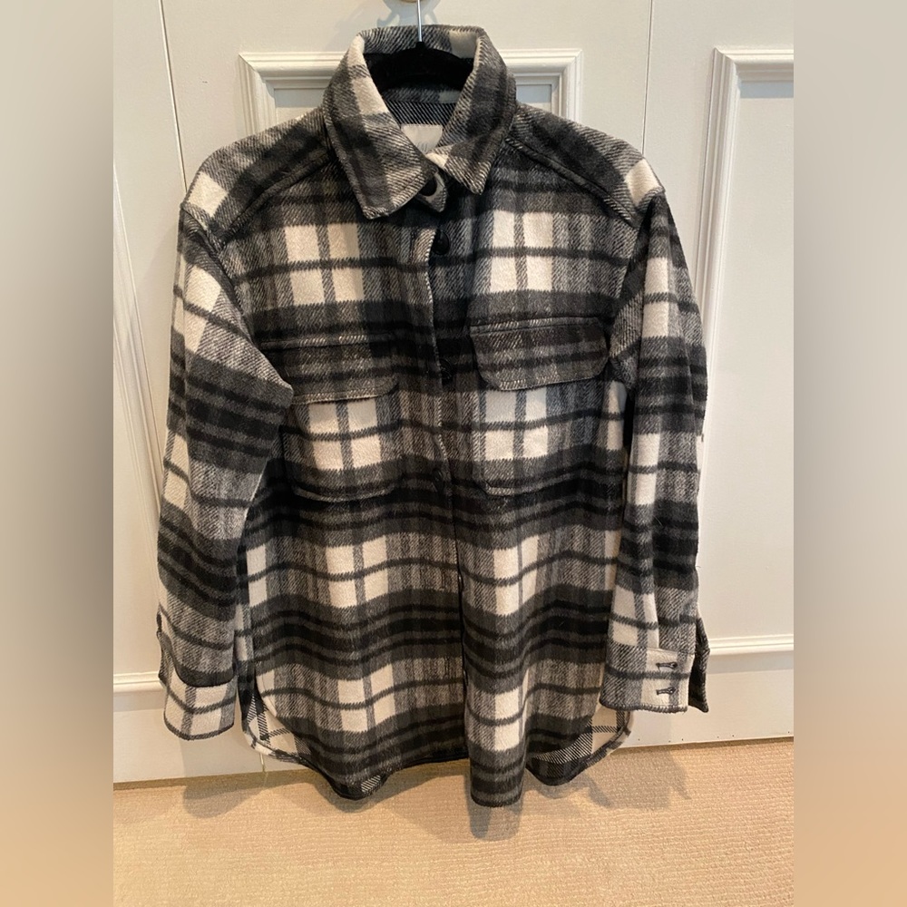 H&M Buffalo check shacket